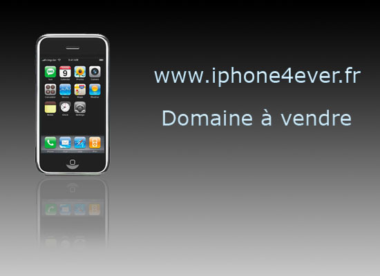 Le domaine www.iphone4ever.fr est  vendre
